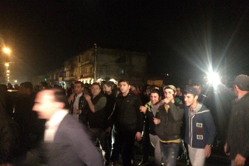 აქცია პოლიციის სამმართველოსთან