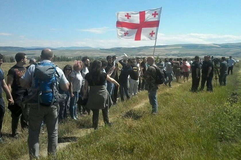 საპროტესტო აქცია ბერშუეთთან