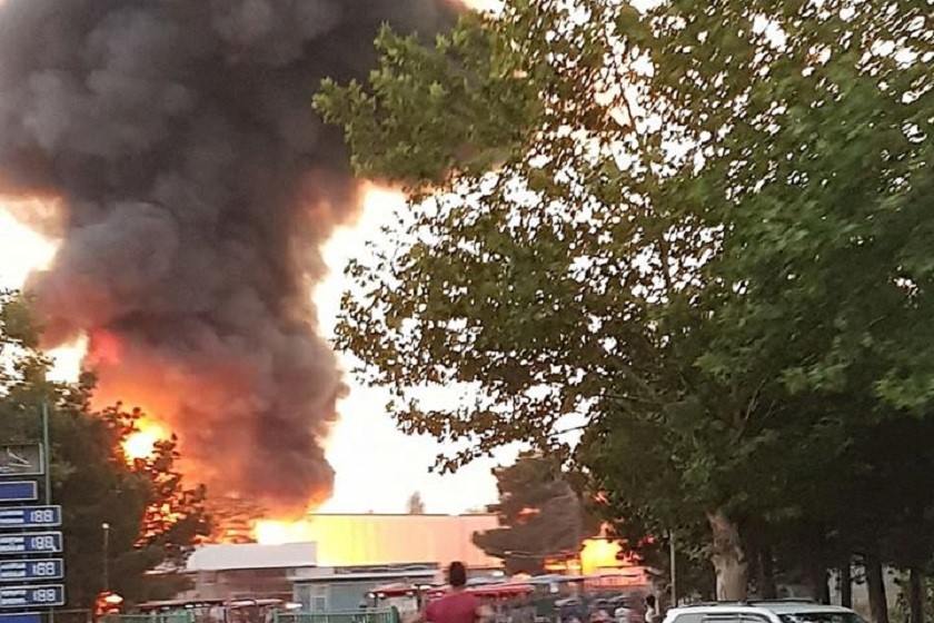 ხანძარი კახეთის გზატკეცილზე